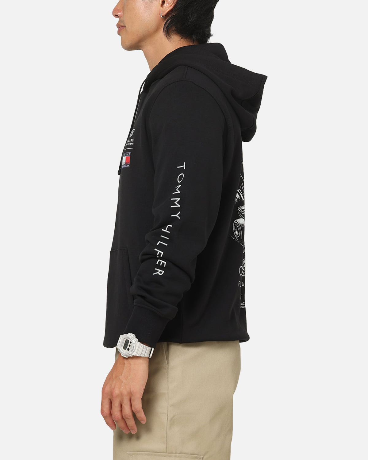 Tommy Hilfiger X Cadillac Formula 1 Team Car Graphic Hoodie Black