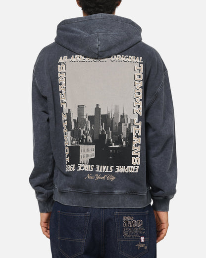Tommy Jeans Washed Photo City Hoodie Black