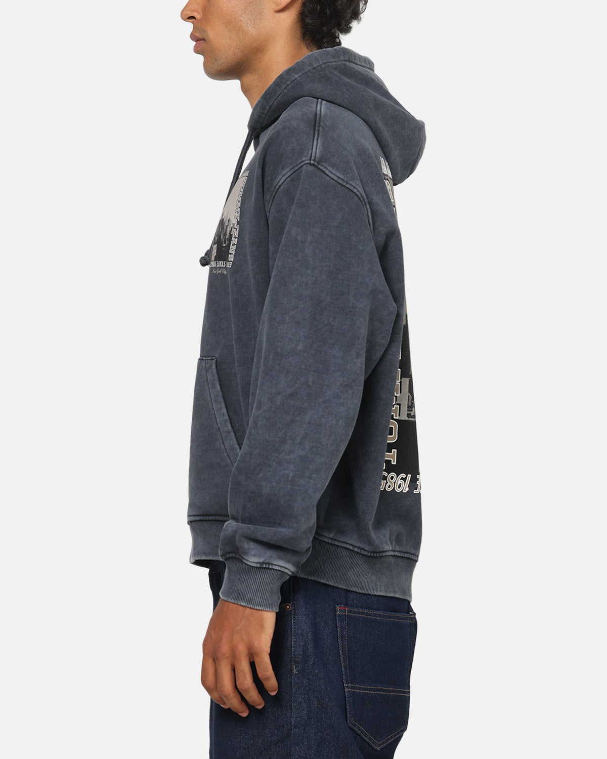 Tommy Jeans Washed Photo City Hoodie Black