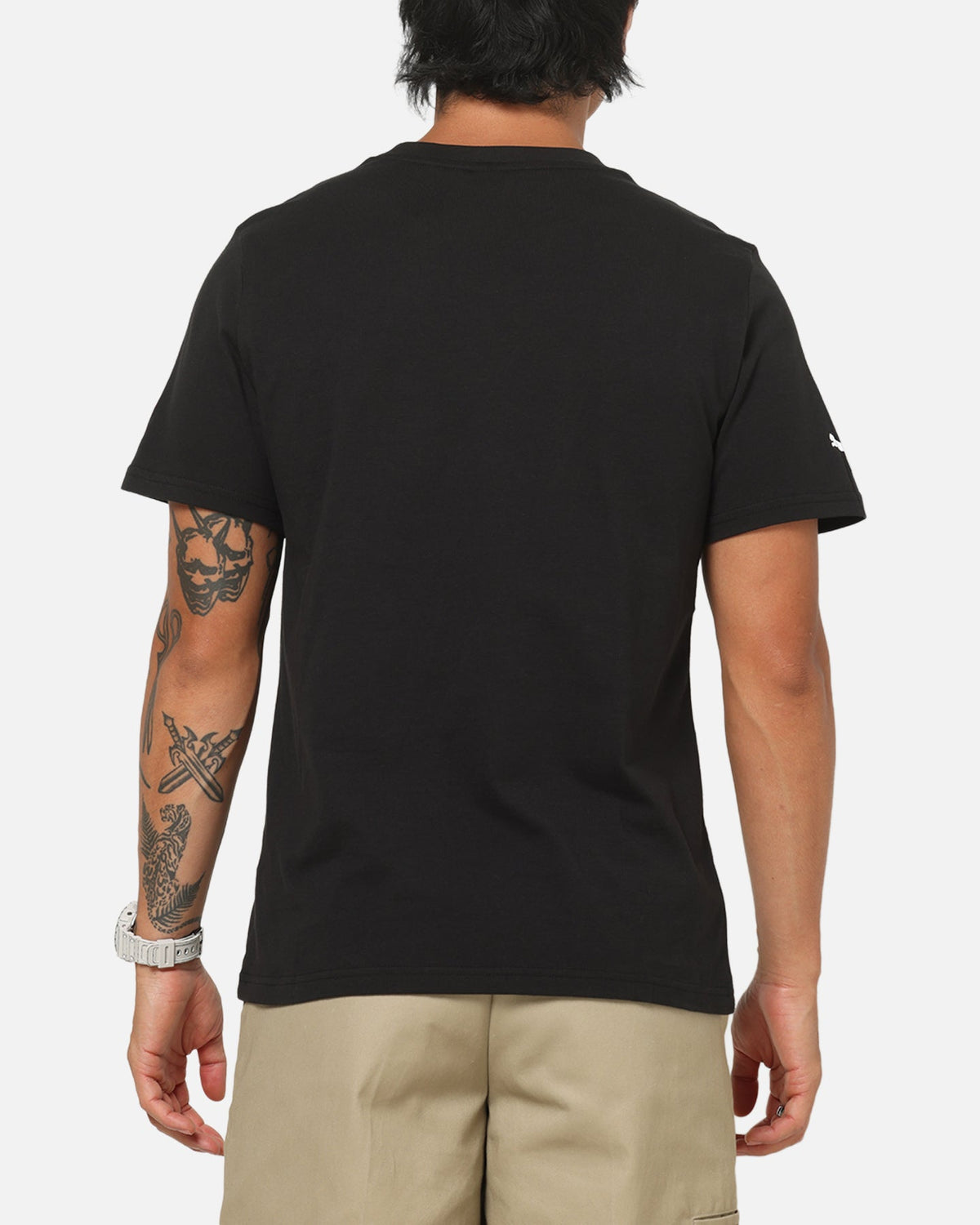 Puma X Scuderia Ferrari Tonal Shield T-Shirt Black