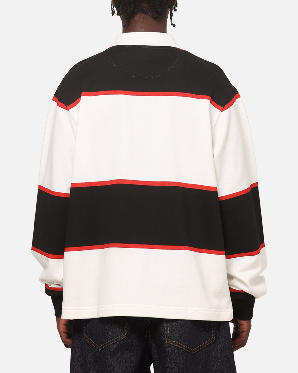 Carre Baseline Rugby Shirt Black Stripe