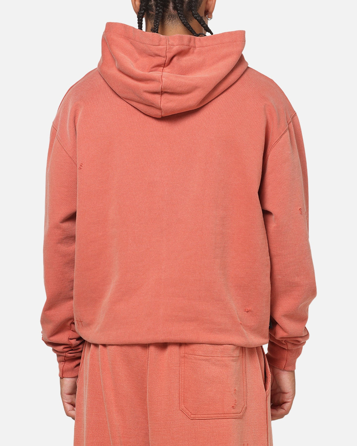 Saint Morta Apocalypse Boxy Hoodie Washed Burnt Orange