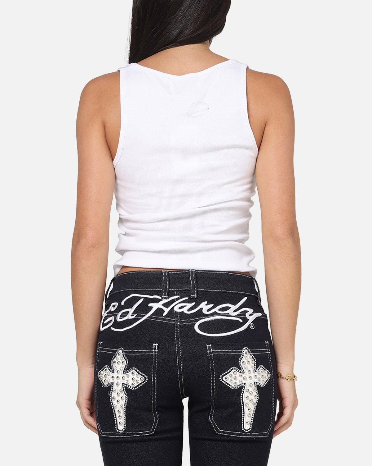 Ed Hardy Women's Eternal Tank White
