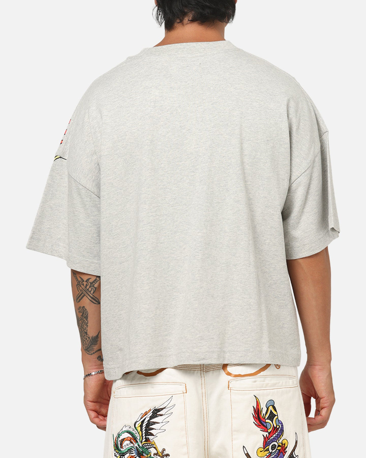 Ed Hardy Fireborn T-Shirt Grey Marle