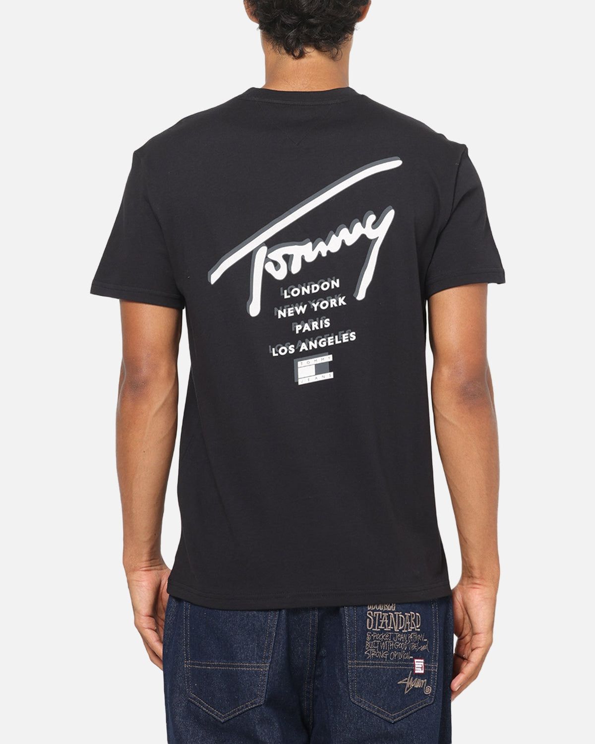 Tommy Jeans Regular Sign City T-Shirt Black