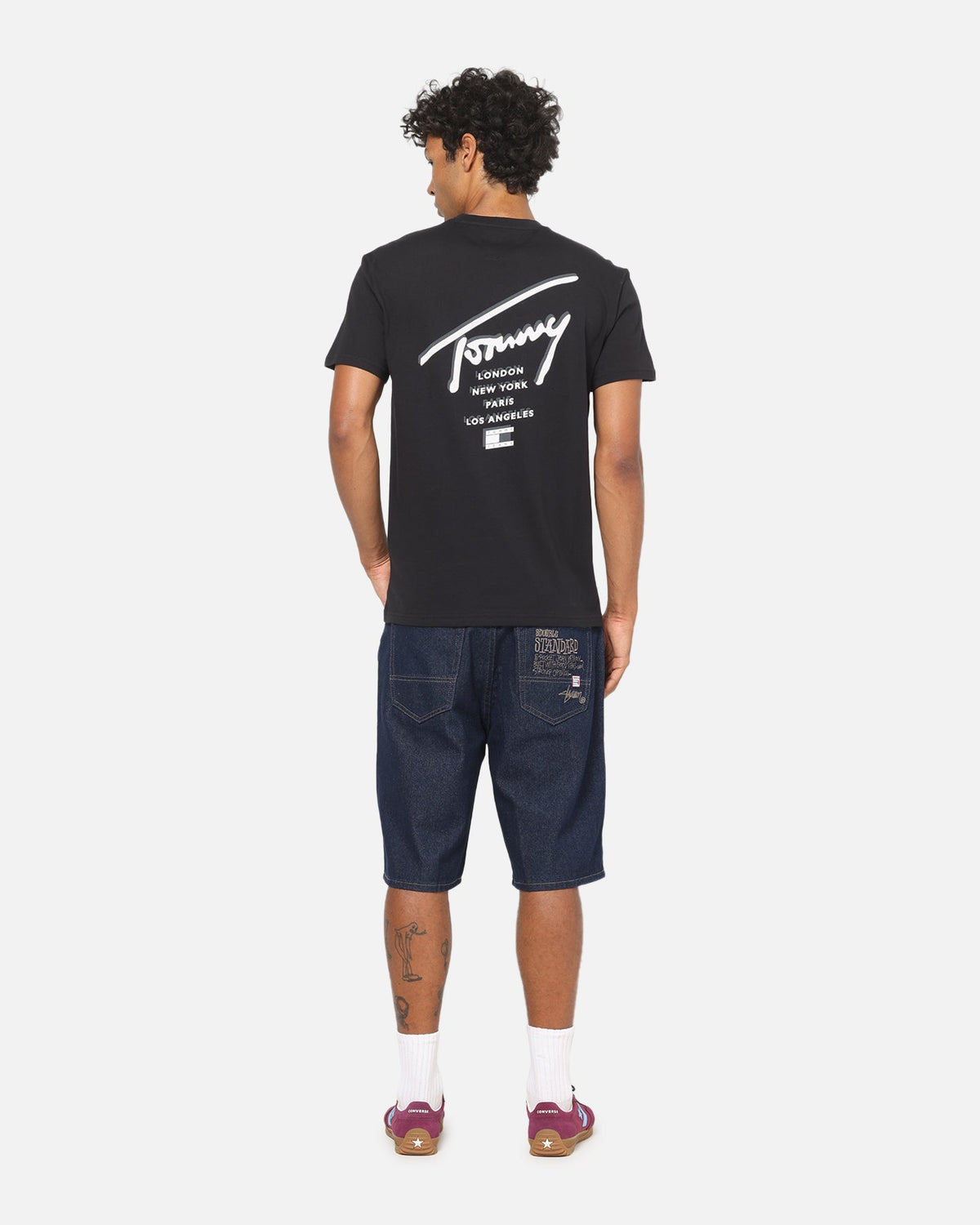 Tommy Jeans Regular Sign City T-Shirt Black