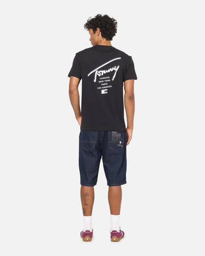 Tommy Jeans Regular Sign City T-Shirt Black
