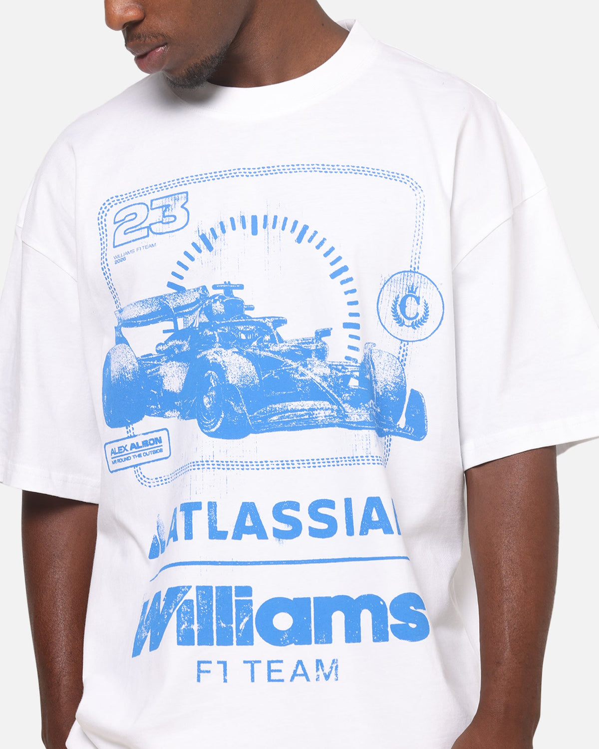 Culture Kings X Atlassian Williams F1 Team Heavy T-Shirt White