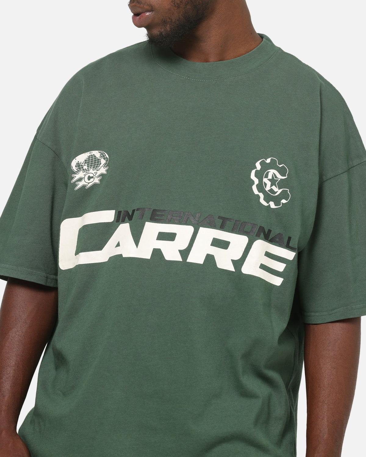 Carre International Globe T-Shirt Forest Green