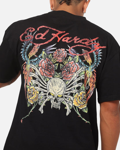 Ed Hardy Bloom T-Shirt Black