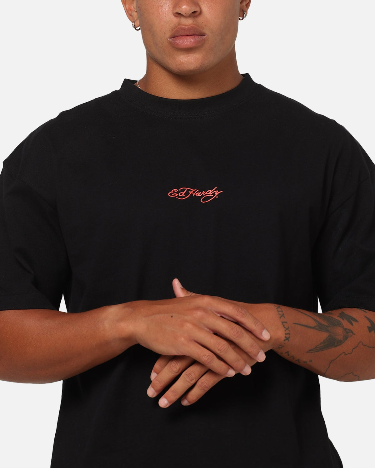 Ed Hardy Bloom T-Shirt Black