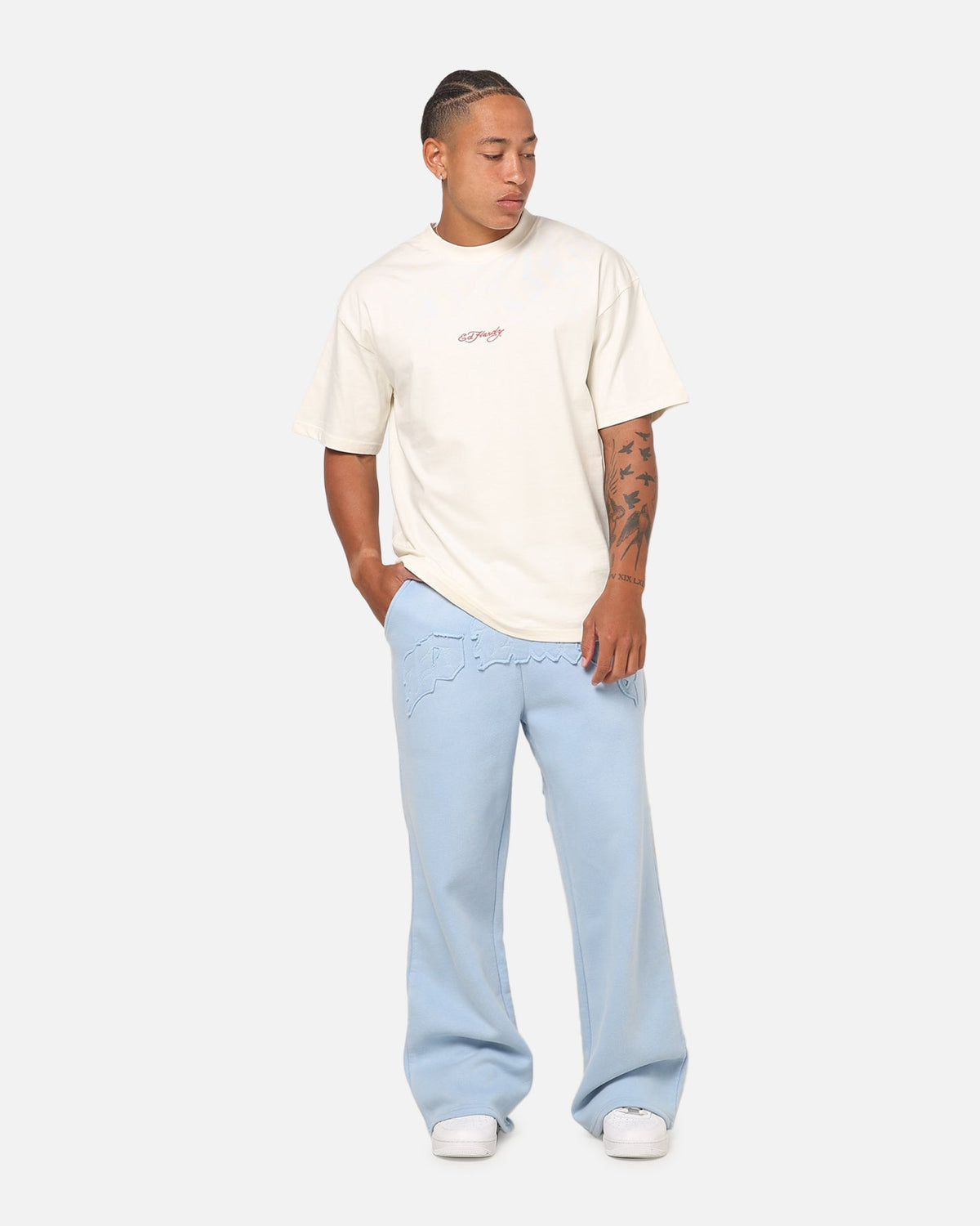 Ed Hardy Bloom T-Shirt Off White