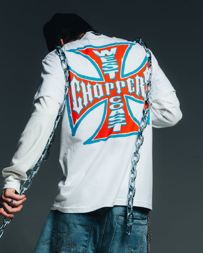West Coast Choppers 80's Chiseled Logo T-Shirt White