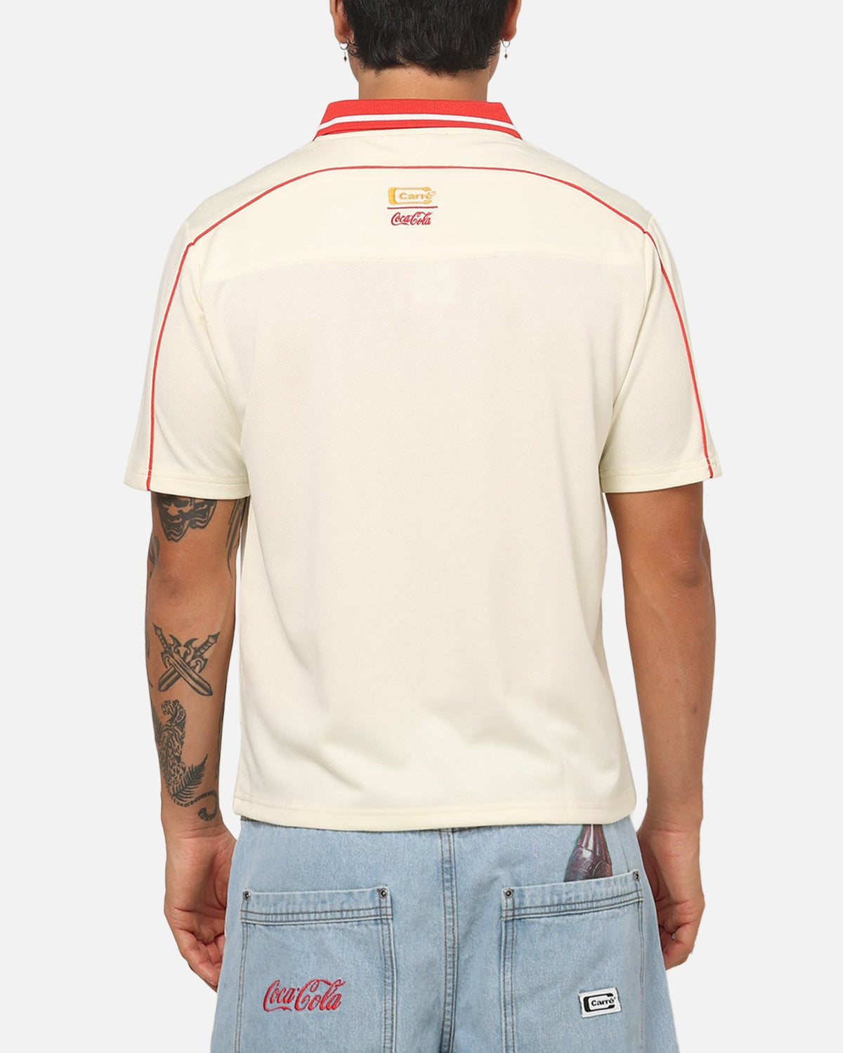 Carre Carré X Coca Cola Club Crest Polo Shirt Off White
