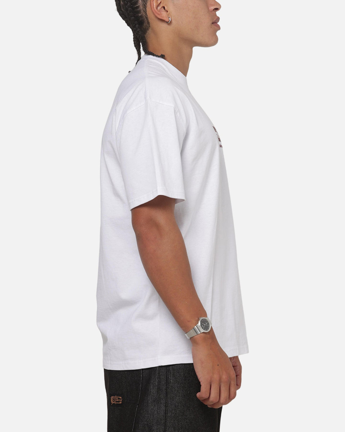 Carre Box Check T-Shirt White