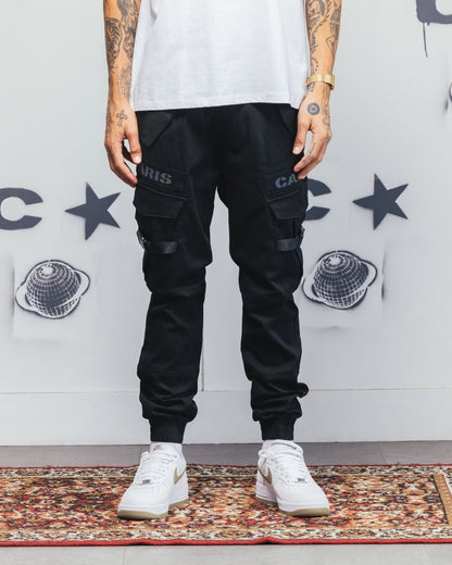Carré Reflective Transition Cargo Joggers Black/Multi-coloured