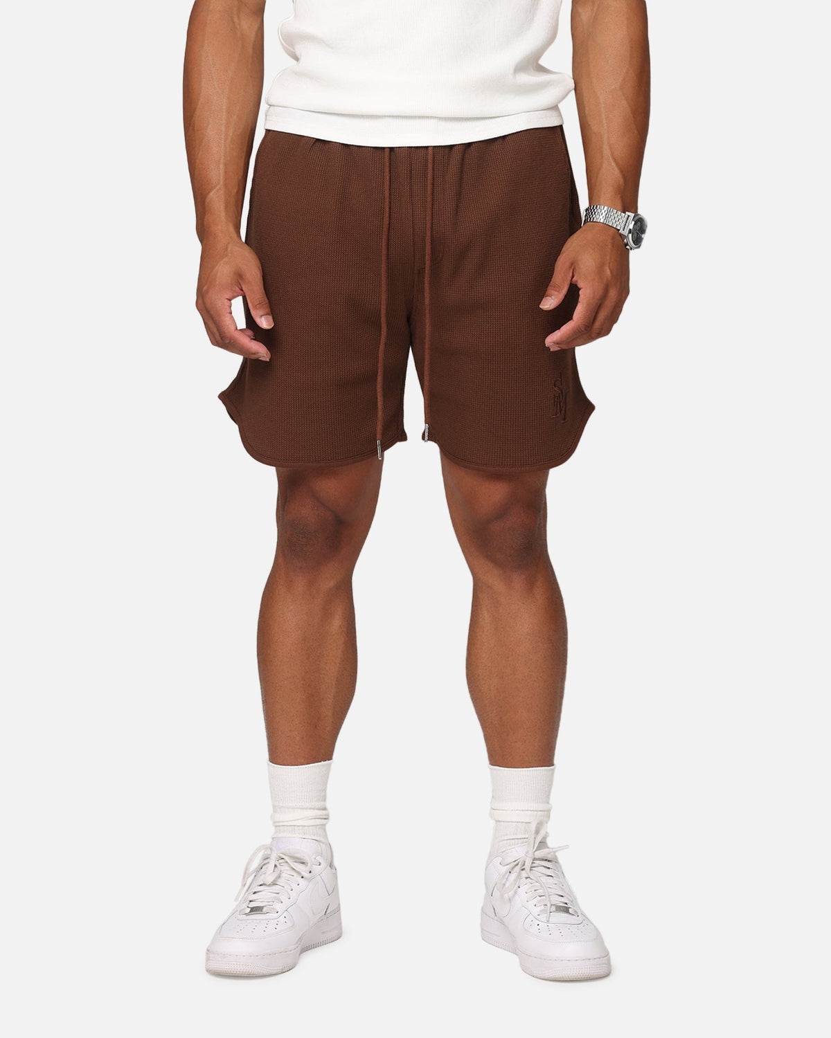 Saint Morta Waffle Shorts Brown