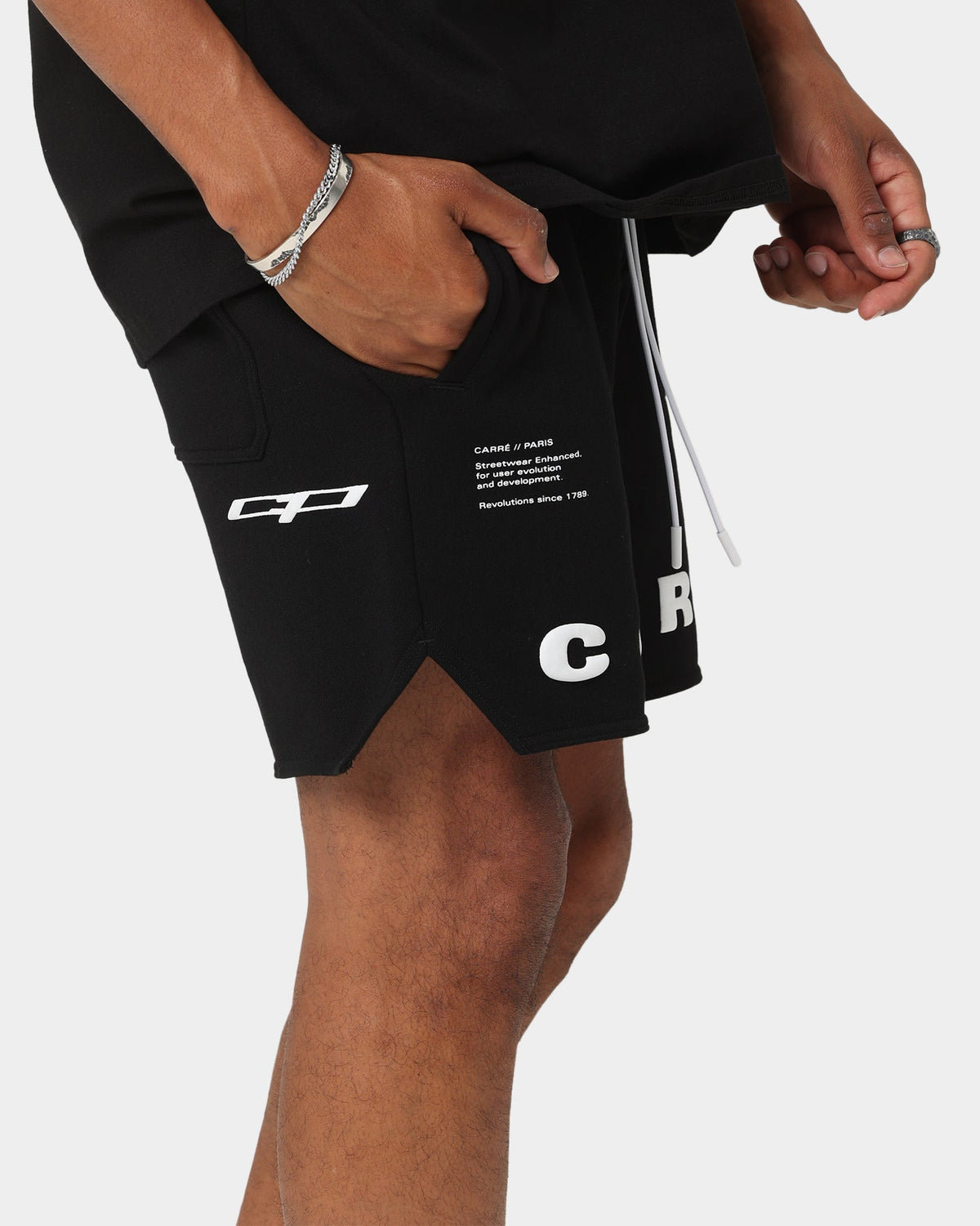 Carré Enhance Fleece Shorts Black