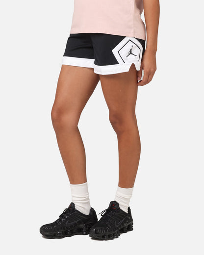 Jordan Women's 4" Diamond Shorts Black/White/White