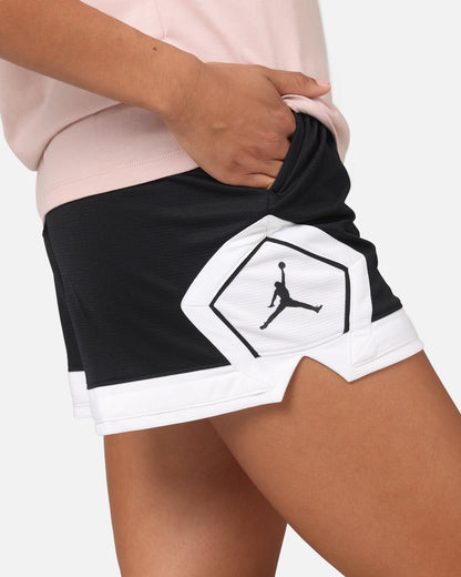 Jordan Women's 4" Diamond Shorts Black/White/White