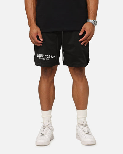 Saint Morta Members Club Mesh Shorts Black