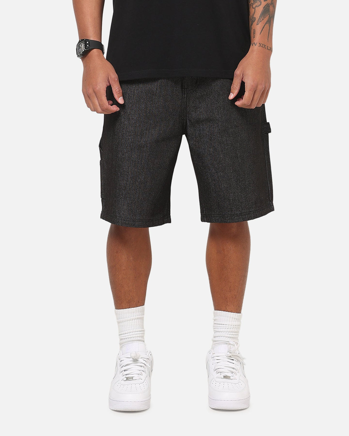 Carre Carpenter Jorts Raw Black