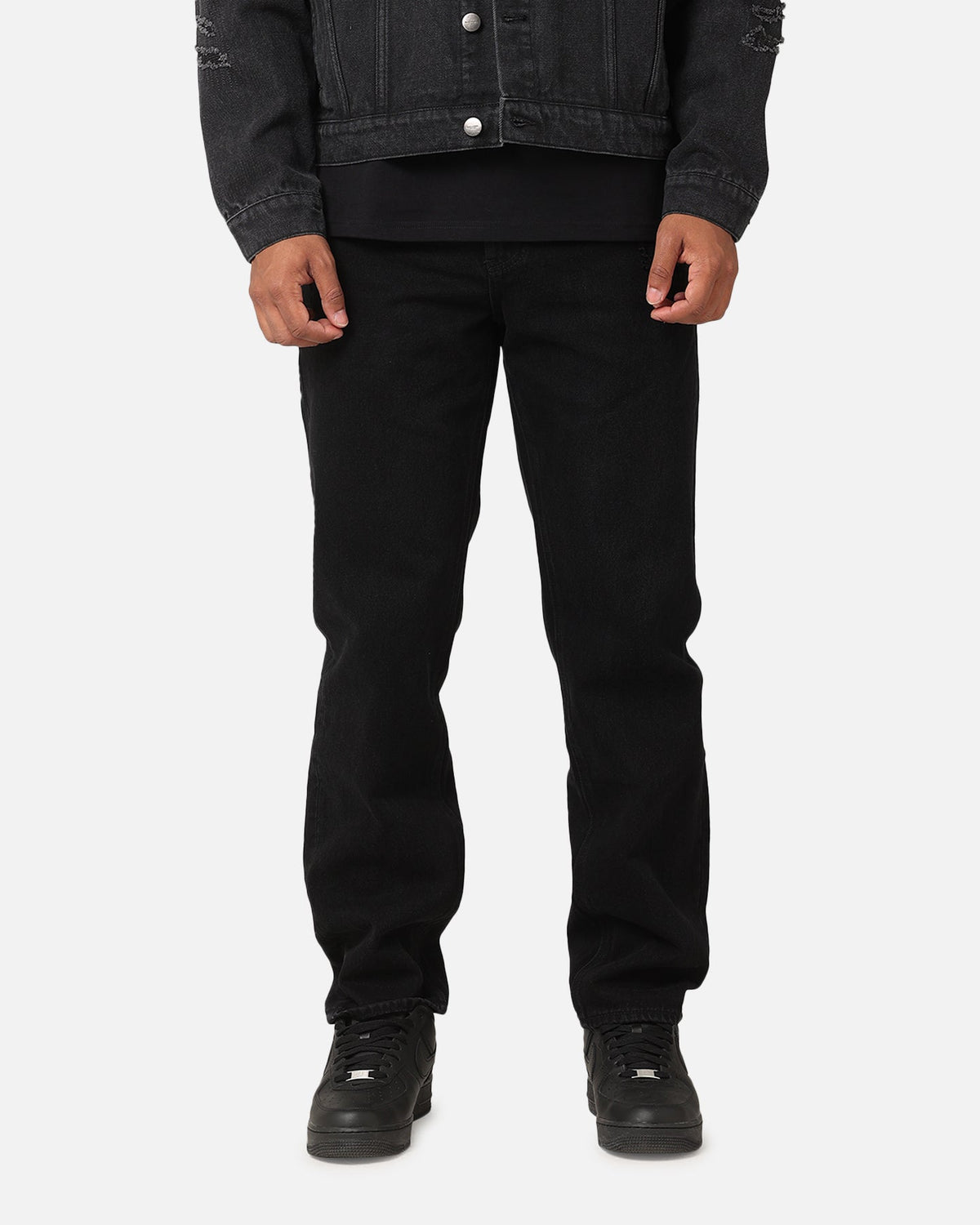 Saint Morta Psykhe Distressed Jeans Washed Black