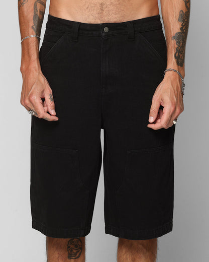 Ed Hardy Dragon Jorts Black