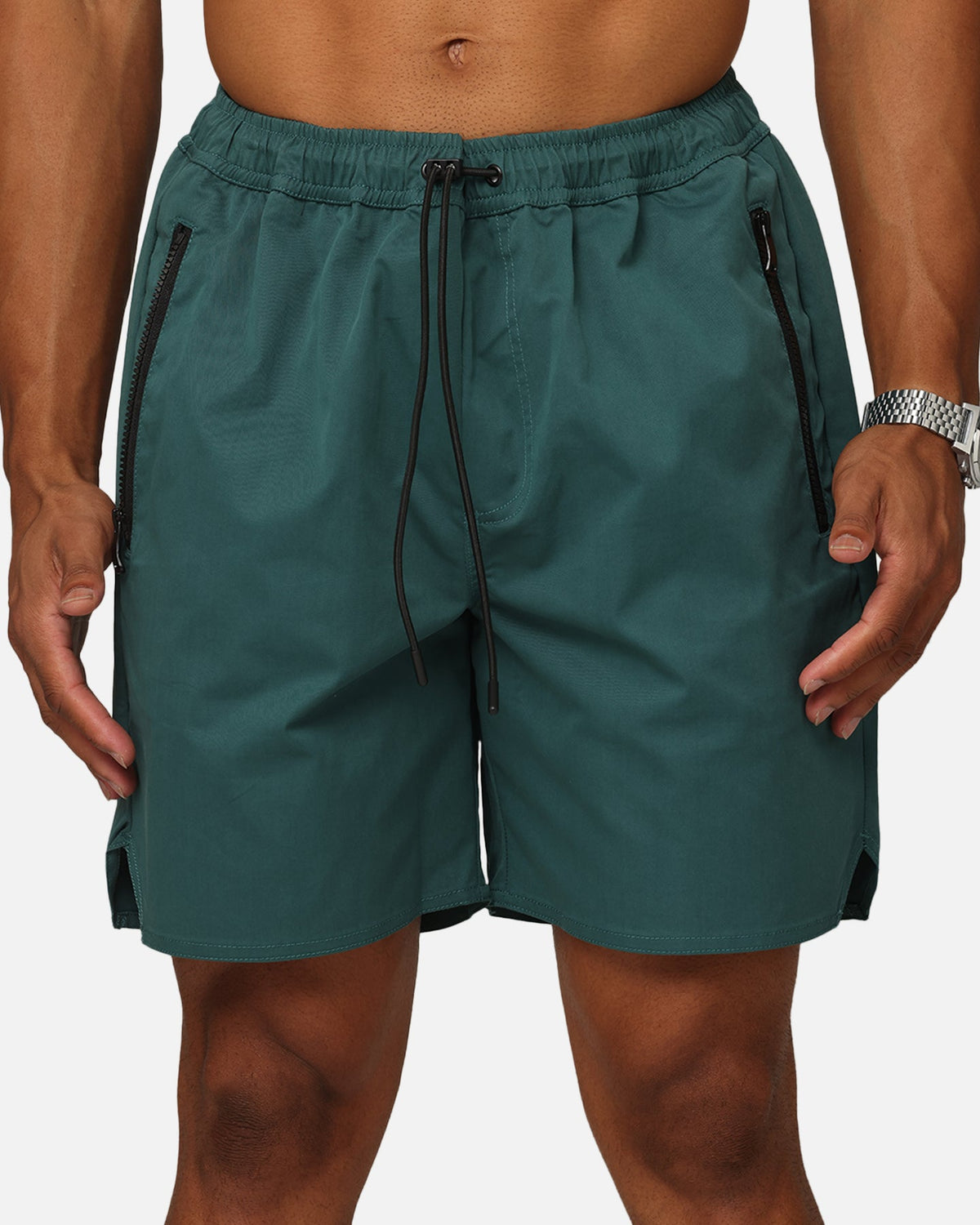 XXIII Elastic Cord Shorts Forest Green