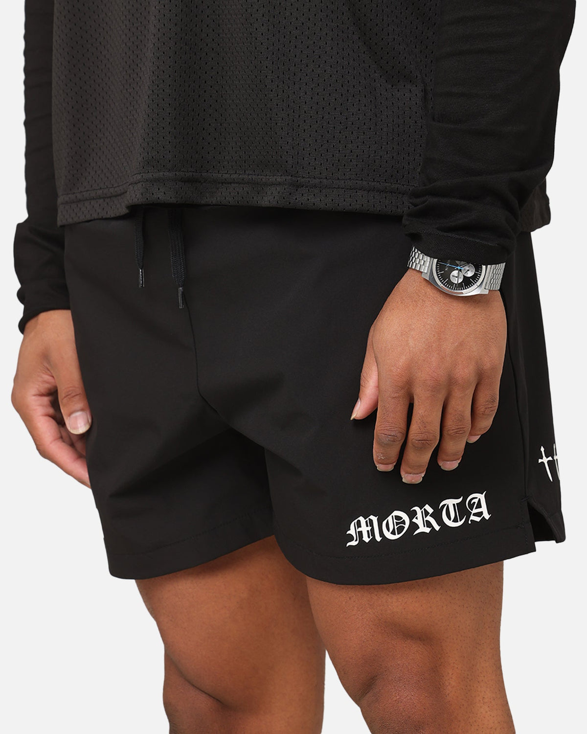 Saint Morta Gothic Training Shorts Black