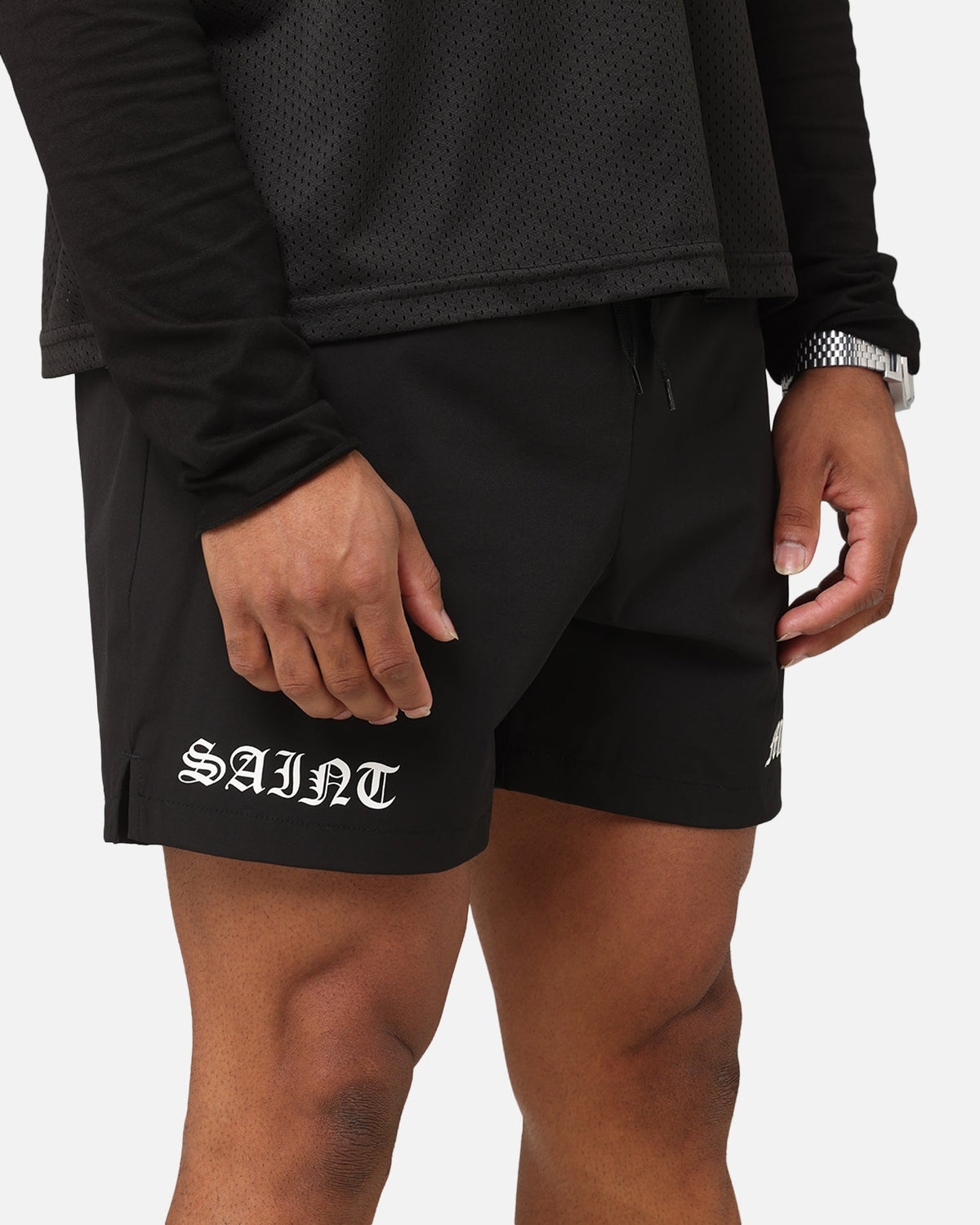 Saint Morta Gothic Training Shorts Black
