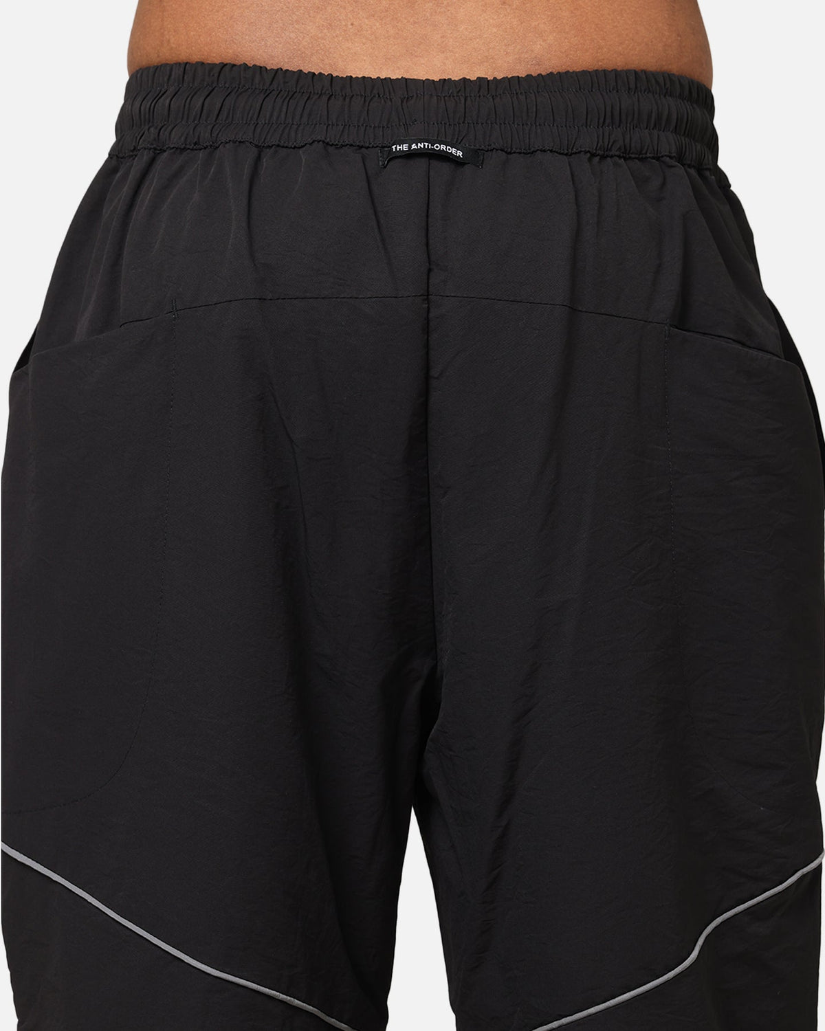 The Anti Order Stereo Nylon Track Jogger Black