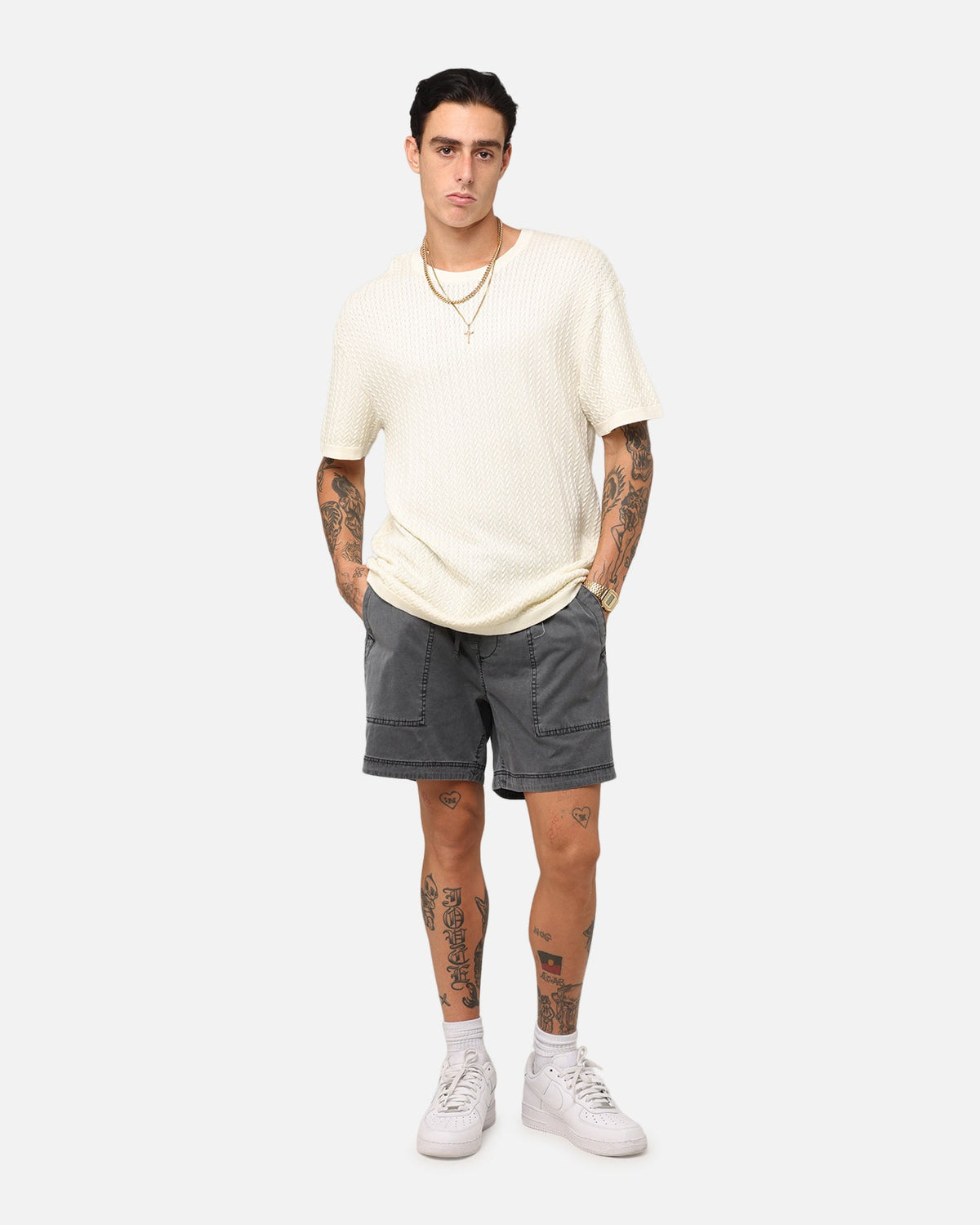 XXIII Court Shorts Washed Black