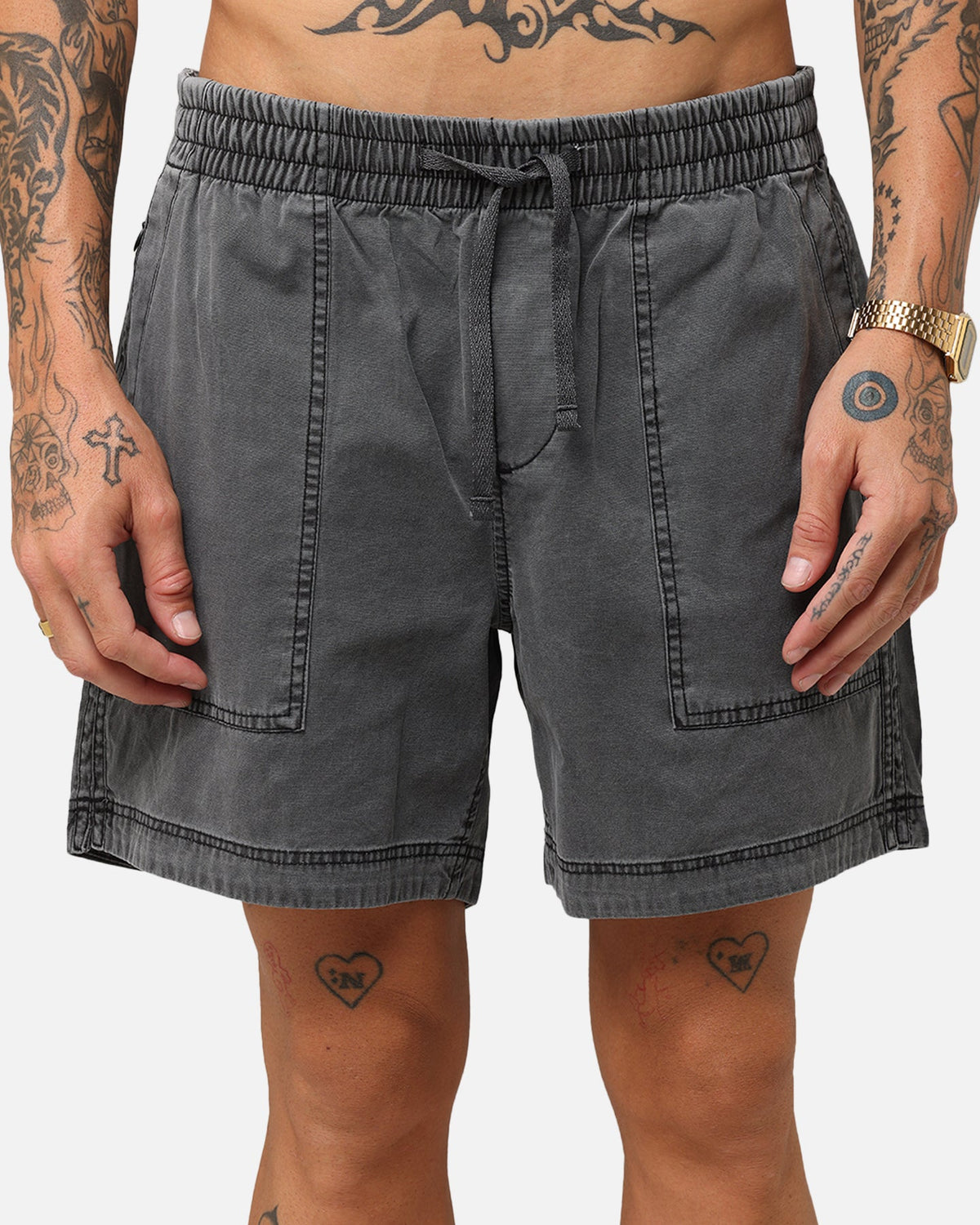 XXIII Court Shorts Washed Black