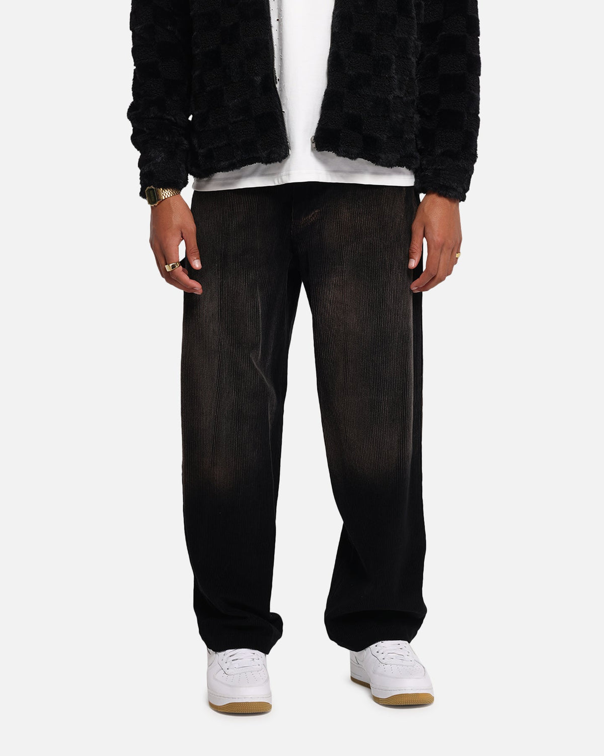XXIII Corduroy Wash Pants Black