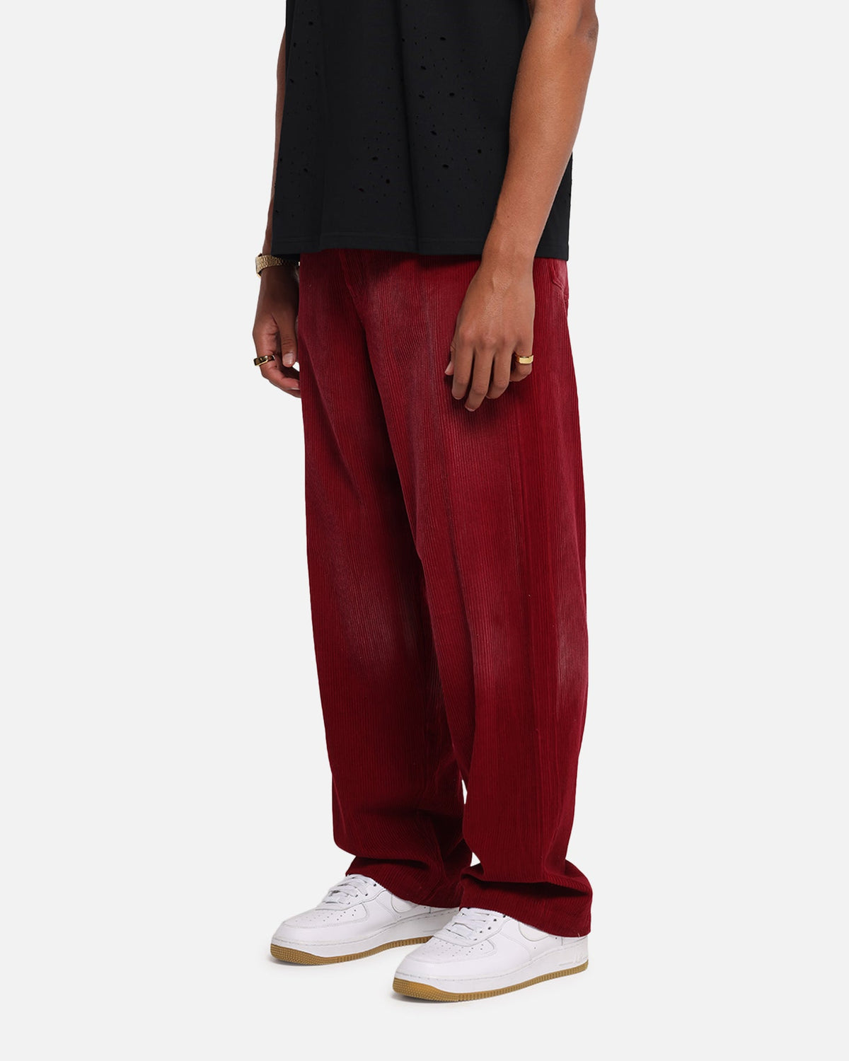 XXIII Corduroy Wash Pants Burgundy