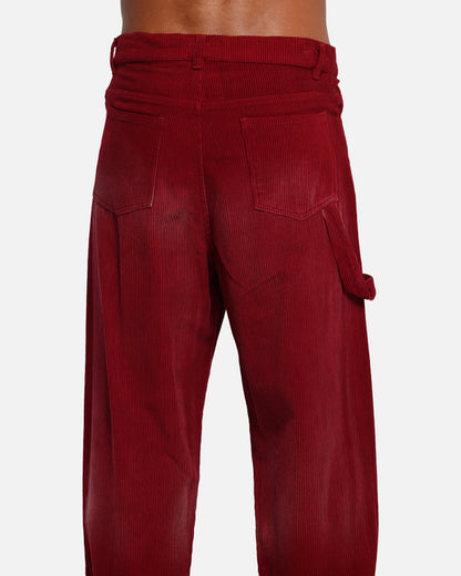 XXIII Corduroy Wash Pants Burgundy