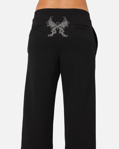 Ed Hardy Women's Butterfly Effect Trackpants Black