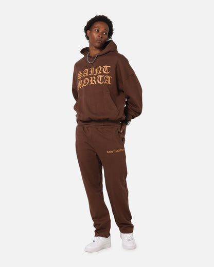 Saint Morta Sacred Script Track Pants Brown