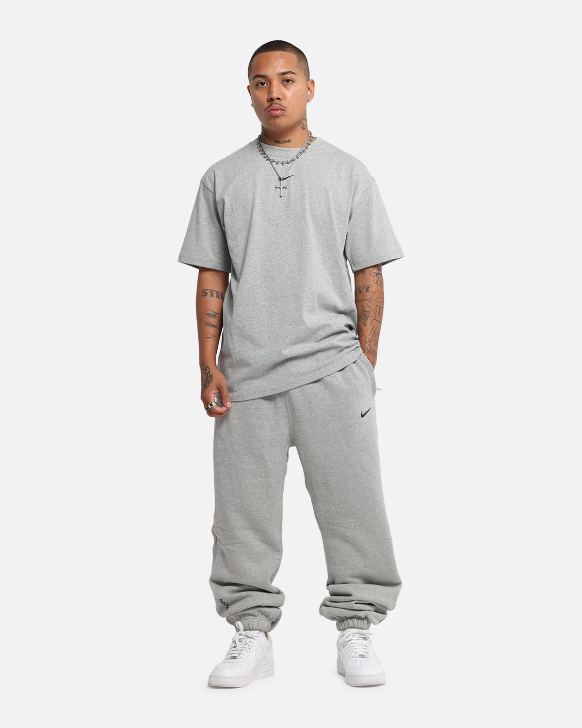 Nike Nocta Fleece CS Sweat Pants Dark Grey Heather