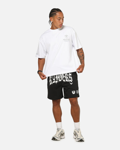 Mitchell & Ness Las Vegas Raiders Arch Script Shorts Black/White
