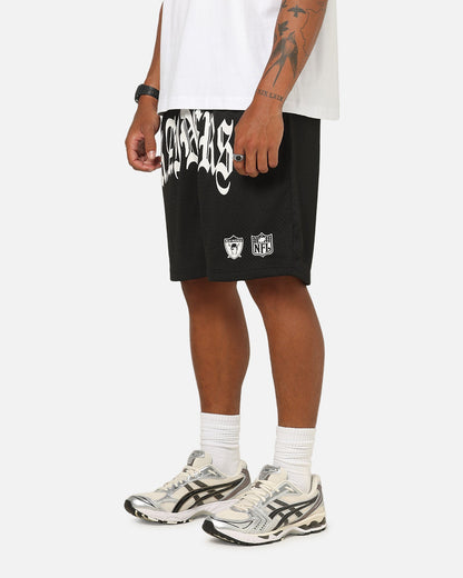 Mitchell & Ness Las Vegas Raiders Arch Script Shorts Black/White