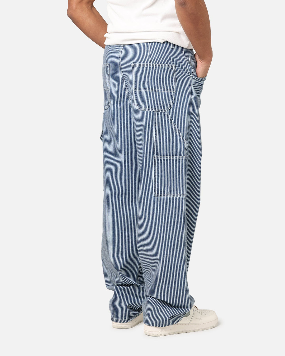 XXIII Striped Work Pant Navy Stripe