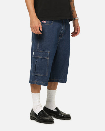 X-Large Baggy Cargo Denim 91 Shorts Dark Indigo