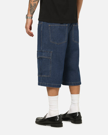 X-Large Baggy Cargo Denim 91 Shorts Dark Indigo