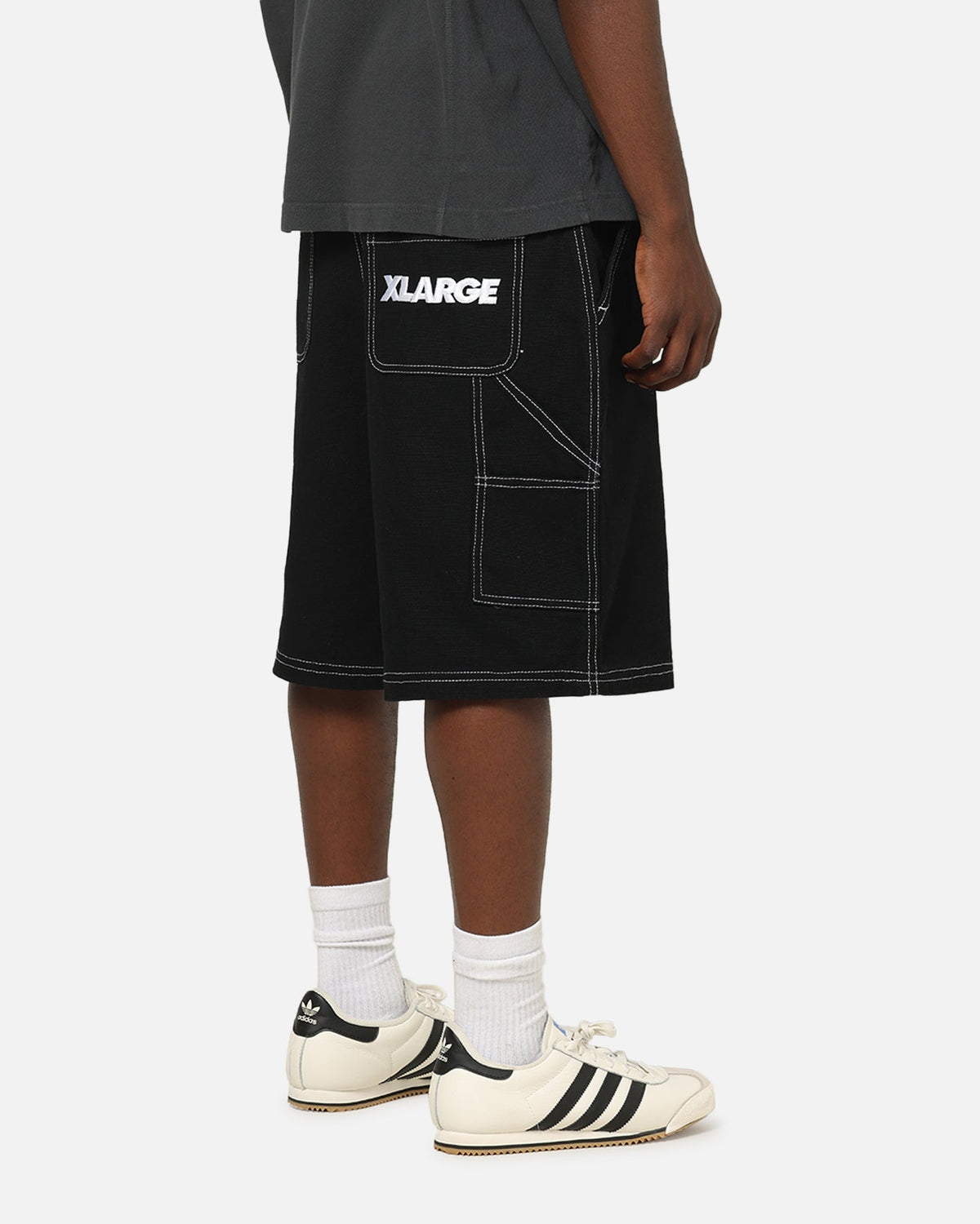 X-Large Italic Work Cargo Shorts Black