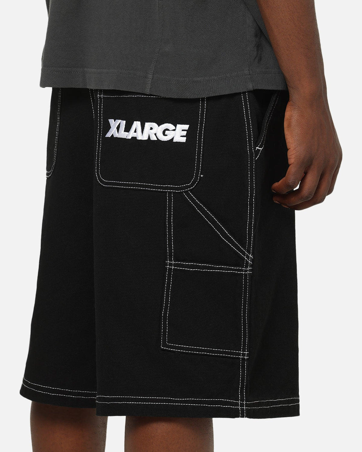 X-Large Italic Work Cargo Shorts Black