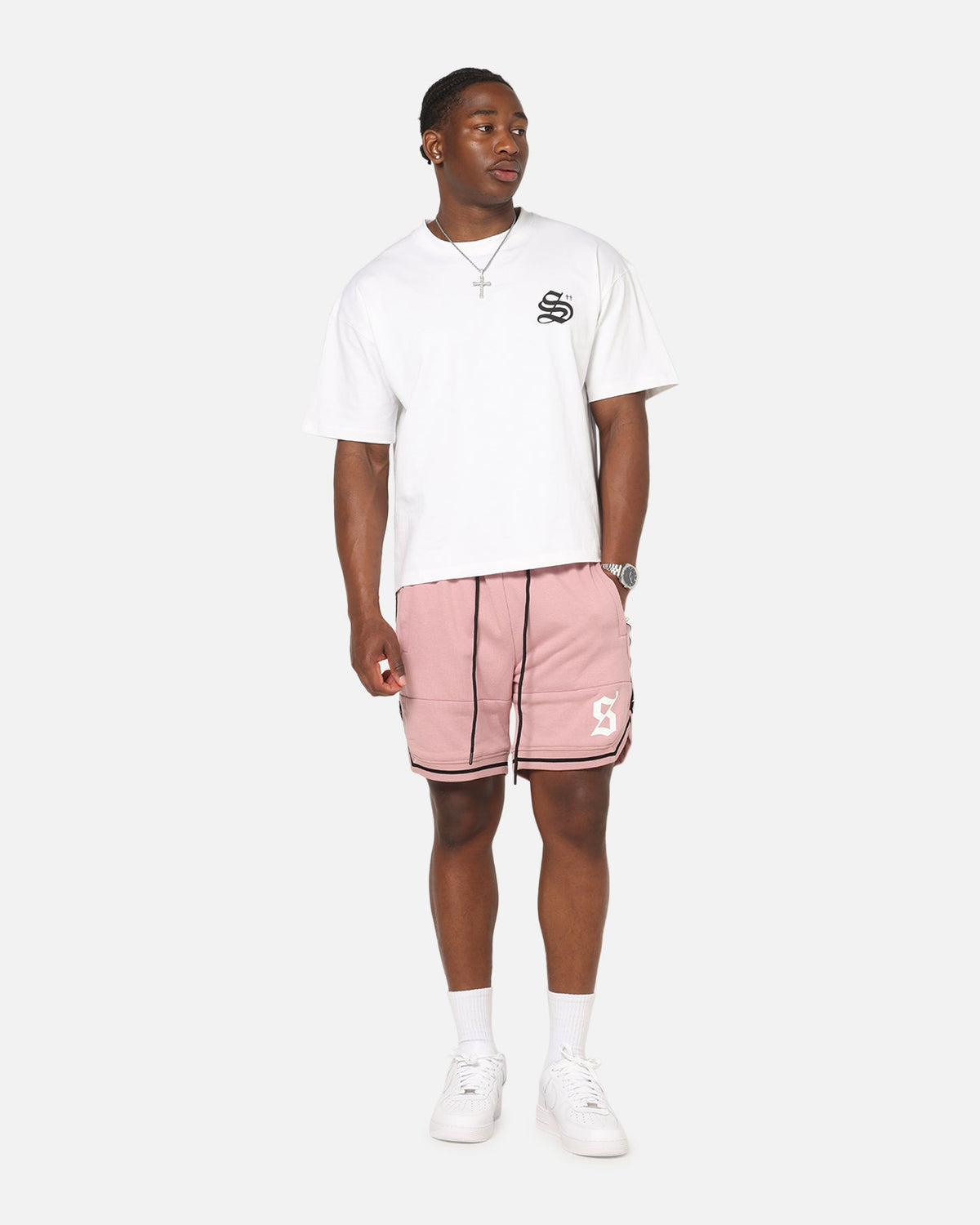Saint Morta Icon X Fleece Shorts Dusty Pink
