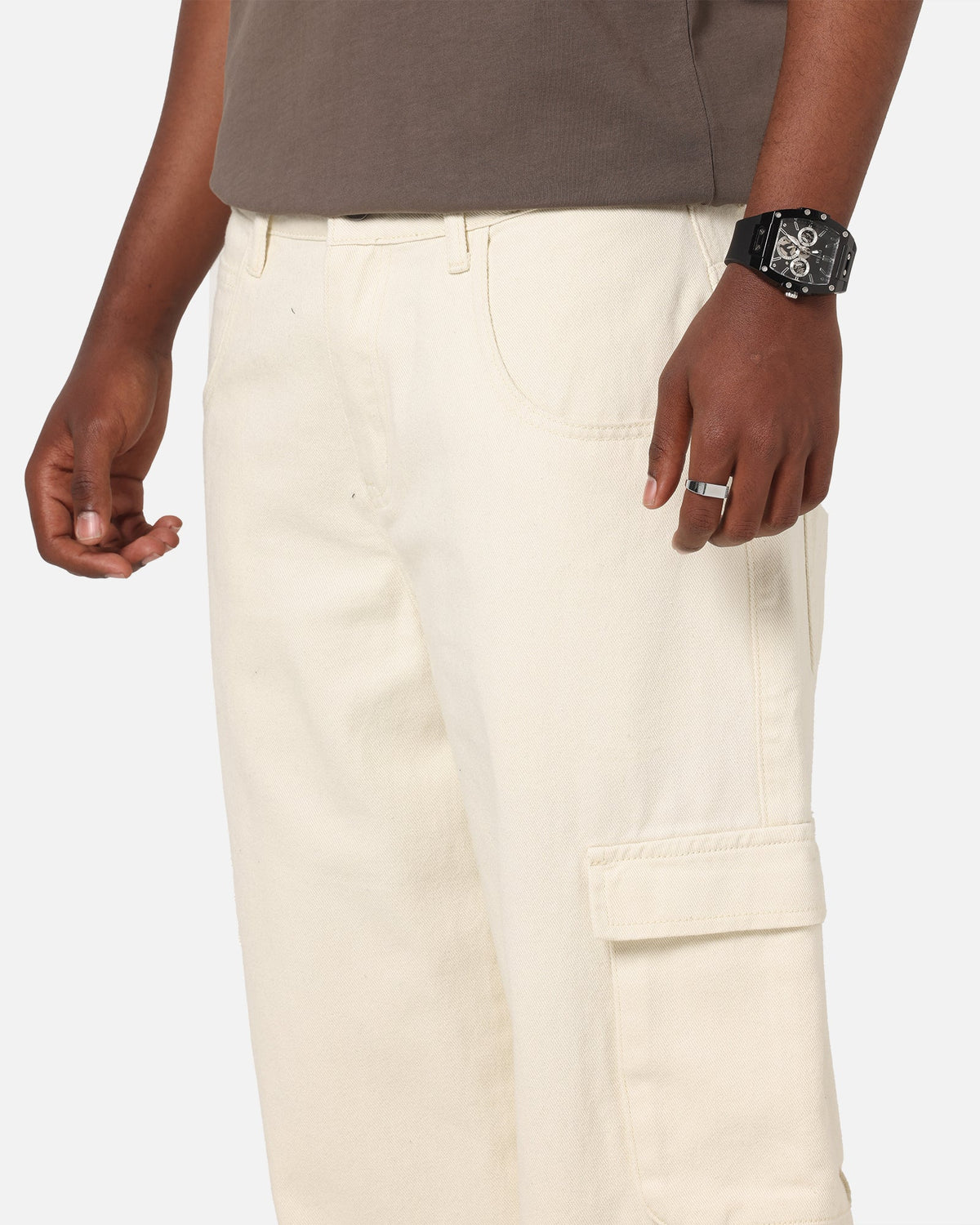 Saint Morta Baggy Workwear Jean Antique White