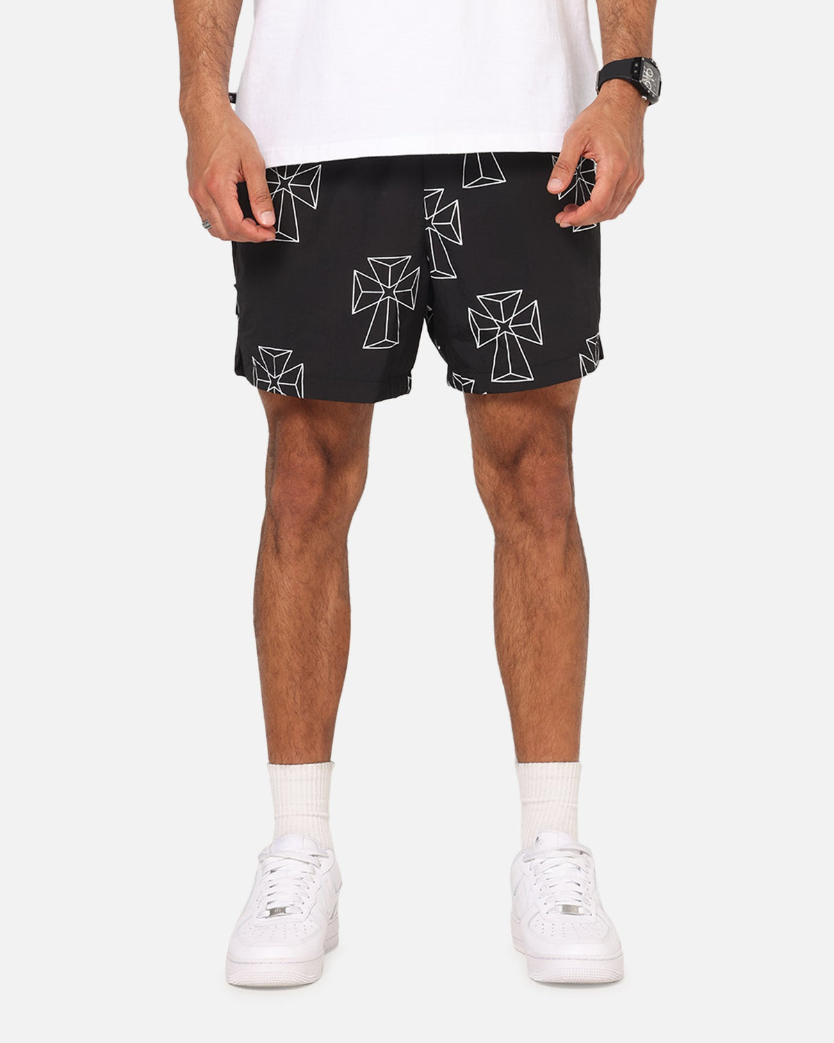 Saint Morta Holy Tide Beach Shorts Black